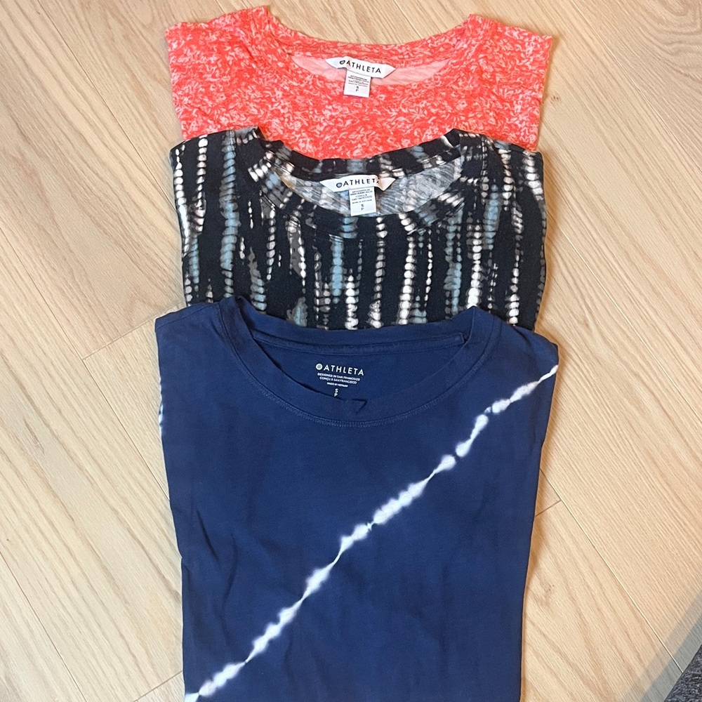 Athleta Short Sleeve Tees x3